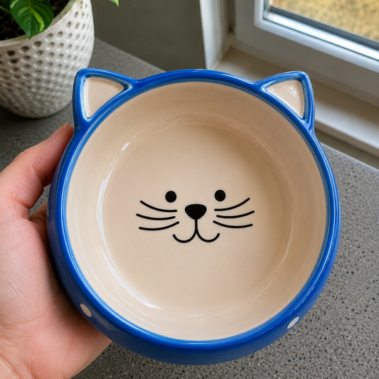 Personalized Ceramic Cat Bowl
