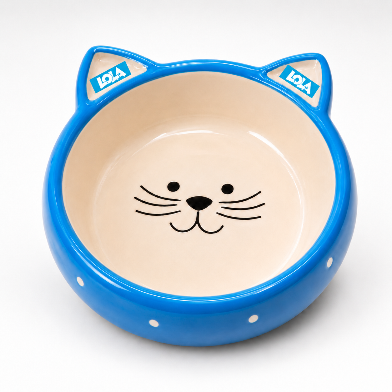 Personalized Ceramic Cat Bowl