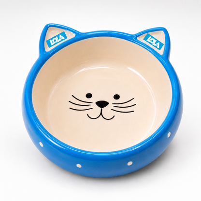 Personalized Ceramic Cat Bowl